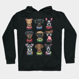 Dogs skateboarding on  Skateboard Dogs tee Hoodie